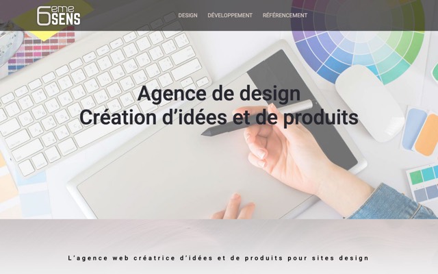 Aperçu du site de 6ème Sens