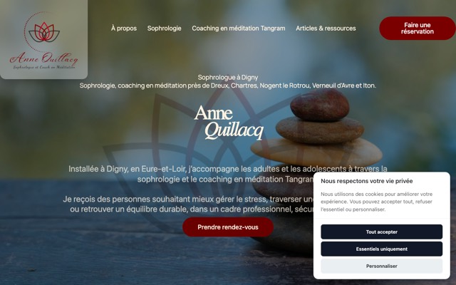 Aperçu du site de Anne Quillacq Sophrologue