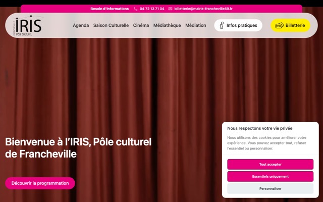 Aperçu du site de Centre Culturel de Francheville