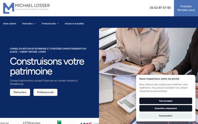 Aperçu du site de Michael Losser