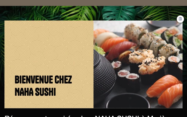 Aperçu du site de Naha Sushi